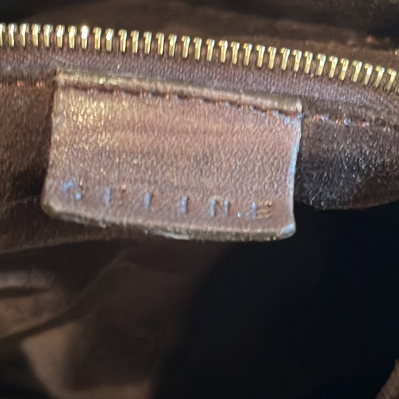 CELINE BROWN THICK SOFT LEATHER SHOULDER BAG - Picture 7 of 12